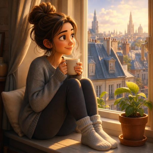 Disney stilinde çizilmiş bir çizgi roman sayfası